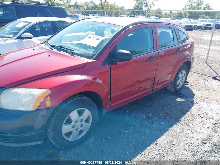 2007 Dodge Caliber VIN: 1B3HB28B07D124966 Lot: 40237786