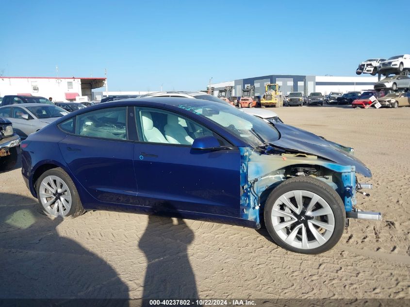 2023 Tesla Model 3 Long Range Dual Motor All-Wheel Drive VIN: 5YJ3E1EB4PF461437 Lot: 40237802