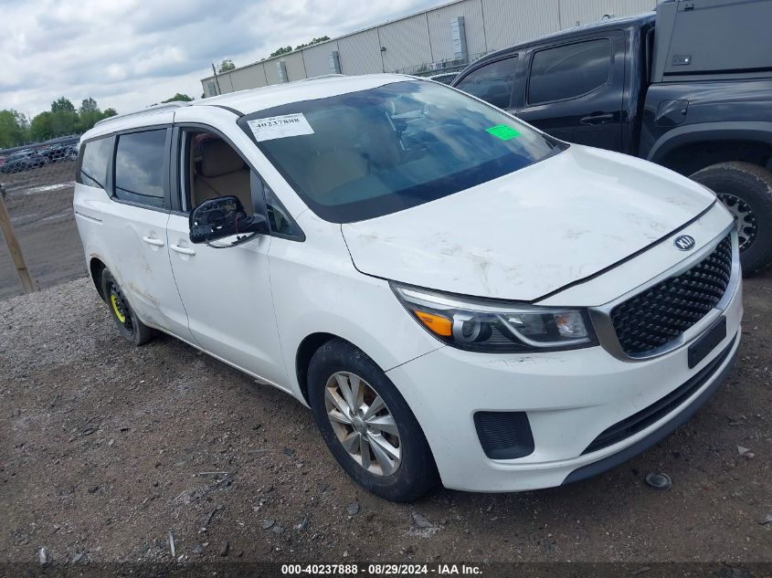 KNDMB5C16G6089996 2016 KIA SEDONA - Image 1