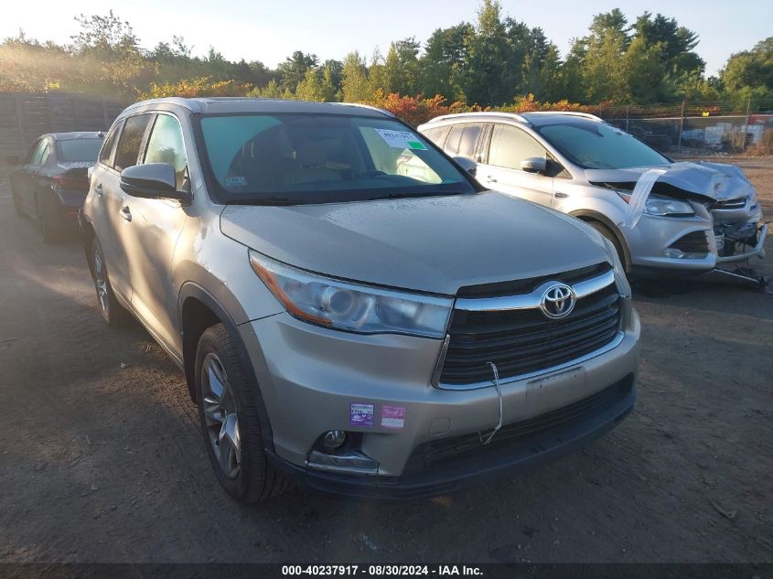 2014 TOYOTA HIGHLANDER LIMITED V6 - 5TDDKRFH7ES007139