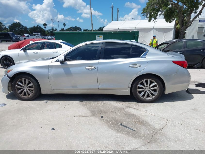 2014 Infiniti Q50 Premium VIN: JN1BV7AR9EM689099 Lot: 40237927