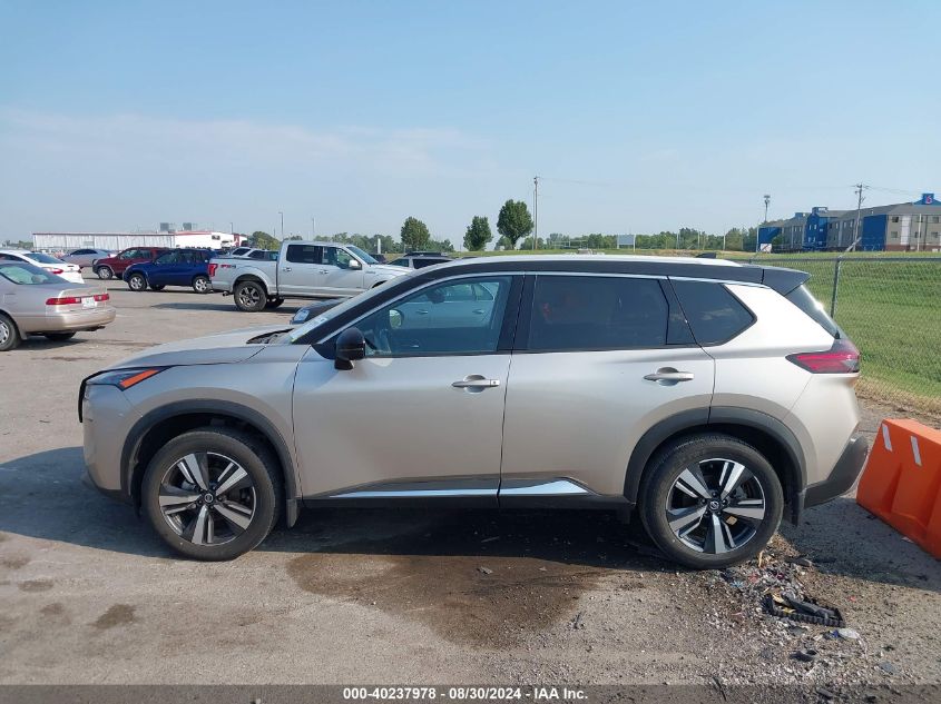 2021 Nissan Rogue Sl Fwd VIN: JN8AT3CA3MW027993 Lot: 40237978