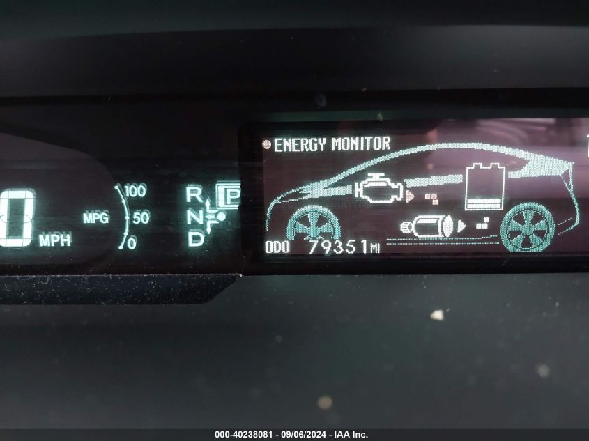 2011 Toyota Prius Four VIN: JTDKN3DU4B1374911 Lot: 40238081