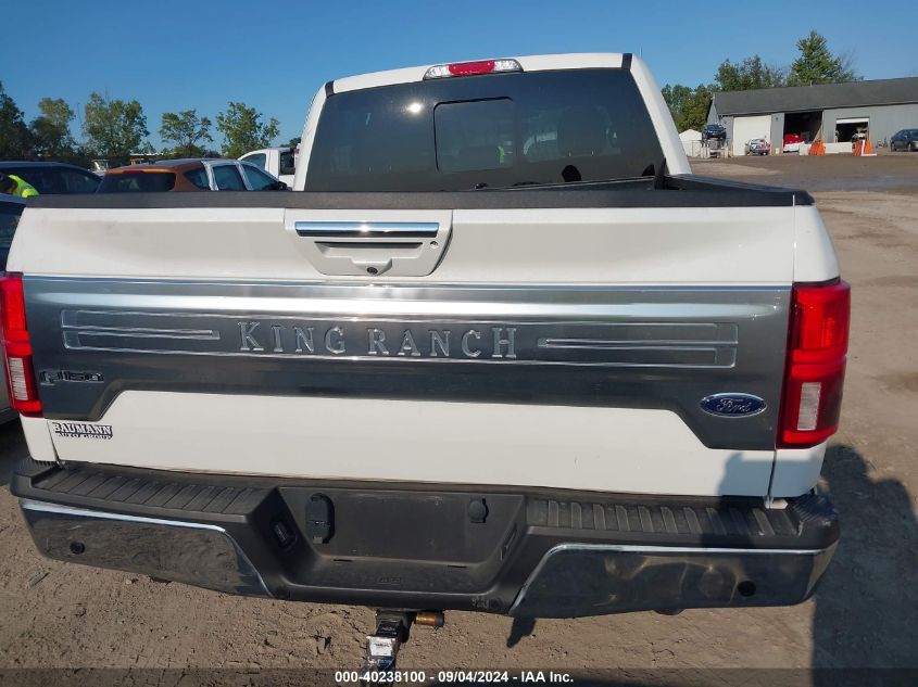 2020 Ford F-150 King Ranch VIN: 1FTEW1E55LFC20220 Lot: 40238100