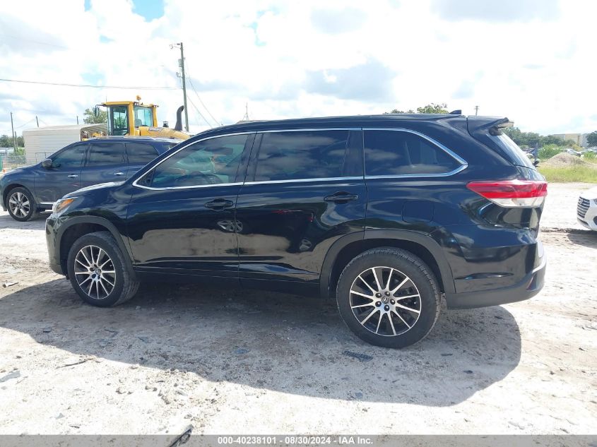 2017 Toyota Highlander Se VIN: 5TDKZRFH8HS522576 Lot: 40238101