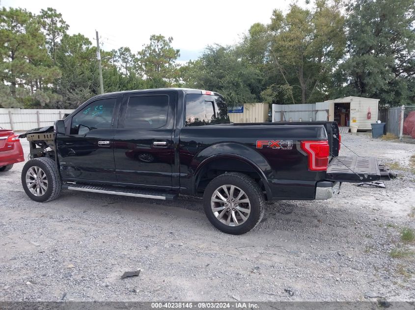 2017 Ford F-150 Lariat VIN: 1FTEW1EG9HFA41641 Lot: 40238145