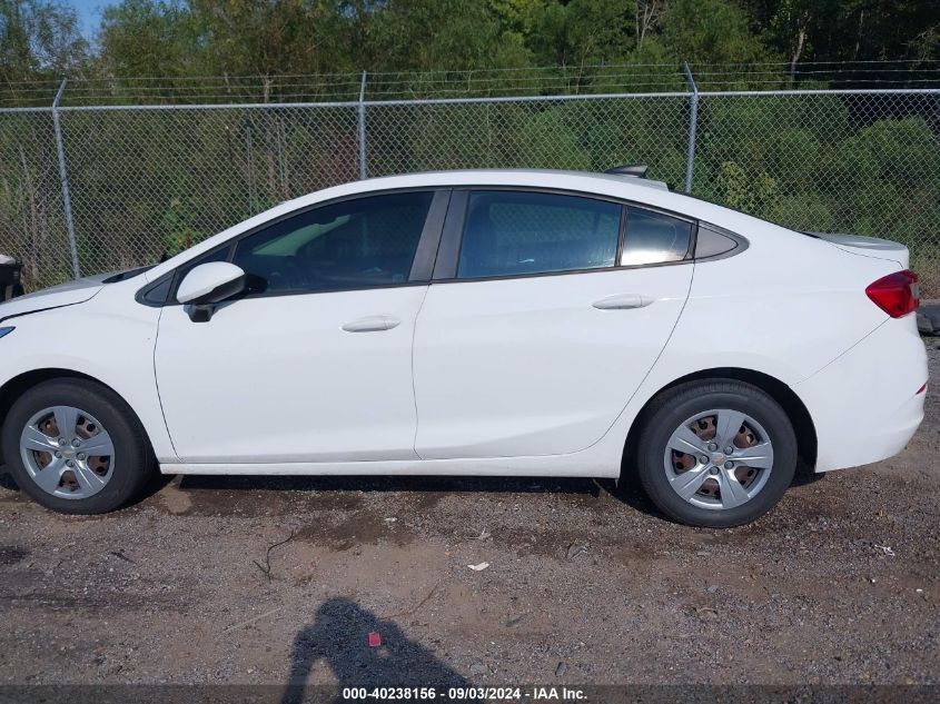 2017 Chevrolet Cruze Ls Auto VIN: 3G1BC5SMXHS569190 Lot: 40238156