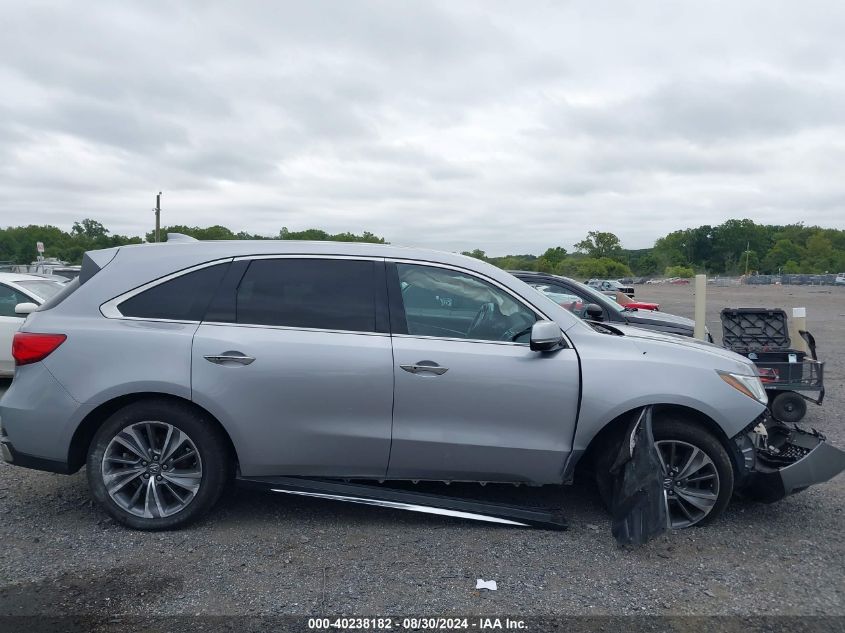 2017 Acura Mdx Technology Package VIN: 5FRYD4H51HB011194 Lot: 40238182