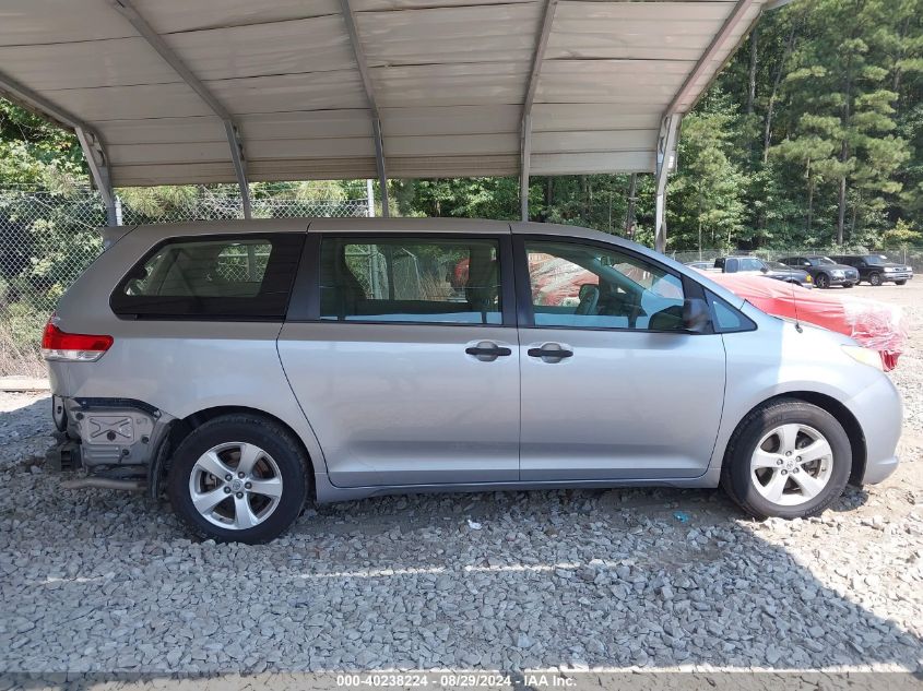 2012 Toyota Sienna Base V6 7 Passenger VIN: 5TDZK3DC3CS224338 Lot: 40238224