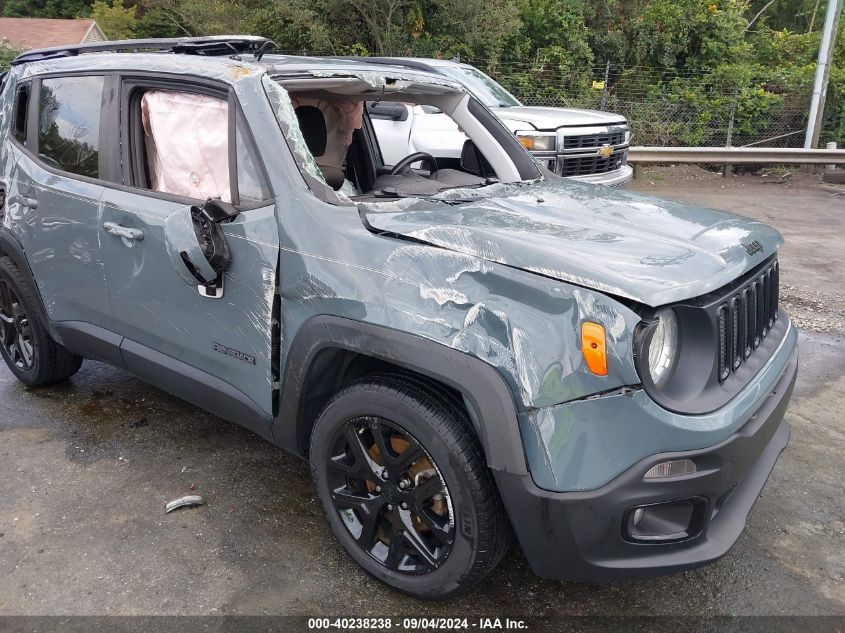 2018 Jeep Renegade Altitude Fwd VIN: ZACCJABB1JPH43096 Lot: 40238238