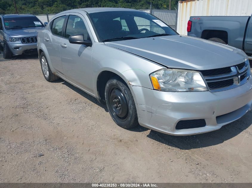 2012 Dodge Avenger Se VIN: 1C3CDZAB3CN136771 Lot: 40238253