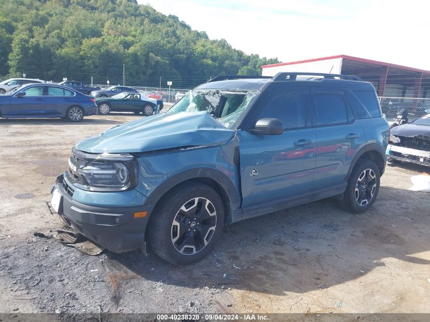 2022 Ford Bronco Sport Outer Banks VIN: 3FMCR9C64NRD52895 Lot: 40238328