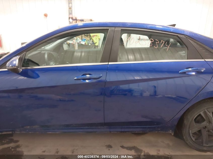 2022 Hyundai Elantra Hybrid Limited VIN: KMHLN4AJ8NU027164 Lot: 40238374