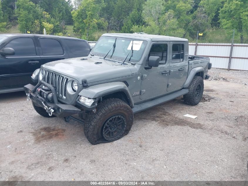 2021 Jeep Gladiator Overland 4X4 VIN: 1C6HJTFG4ML571749 Lot: 40238416