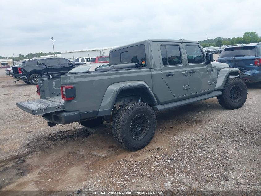 2021 Jeep Gladiator Overland 4X4 VIN: 1C6HJTFG4ML571749 Lot: 40238416