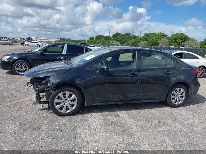 VIN JTDEPMAE1MJ179104 2021 TOYOTA COROLLA LE