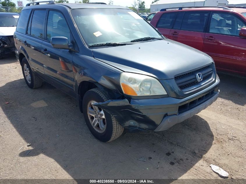 2005 Honda Pilot Ex-L VIN: 2HKYF18625H539519 Lot: 40238550