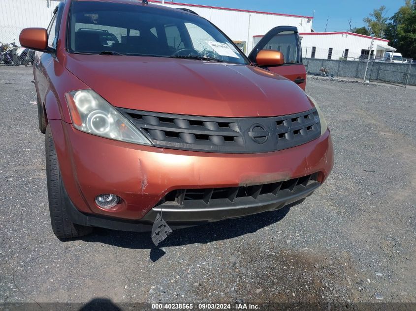 2003 Nissan Murano Se VIN: JN8AZ08W43W219858 Lot: 40238565