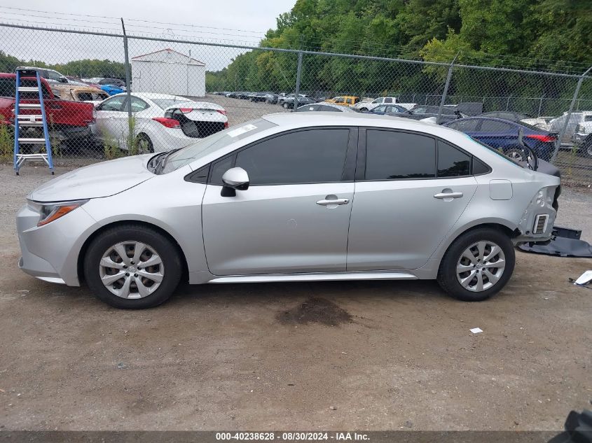 2020 Toyota Corolla Le VIN: JTDEPRAE0LJ095187 Lot: 40238628