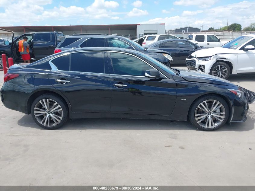 2018 Infiniti Q50 3.0T Luxe/3.0T Sport VIN: JN1EV7AR7JM435429 Lot: 40238679