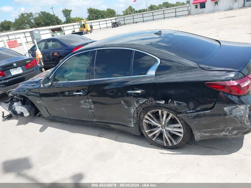 2018 Infiniti Q50 3.0T Luxe/3.0T Sport VIN: JN1EV7AR7JM435429 Lot: 40238679