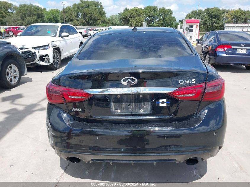 2018 Infiniti Q50 3.0T Luxe/3.0T Sport VIN: JN1EV7AR7JM435429 Lot: 40238679