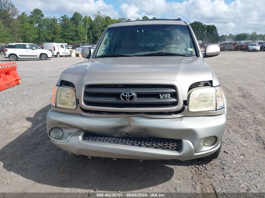 2003 Toyota Sequoia Sr5 V8 VIN: 5TDBT44A43S194348 Lot: 40238701