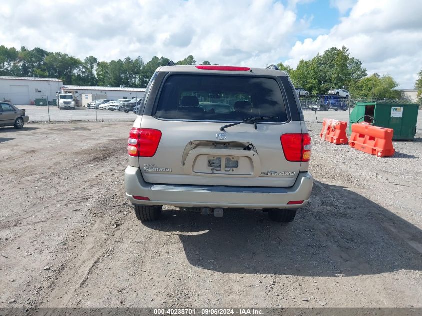 2003 Toyota Sequoia Sr5 V8 VIN: 5TDBT44A43S194348 Lot: 40238701