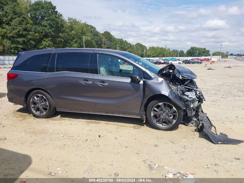 2022 Honda Odyssey Elite VIN: 5FNRL6H95NB069764 Lot: 40238768