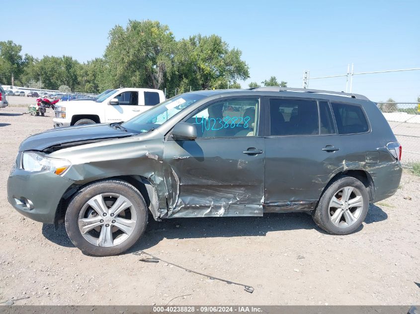 2008 Toyota Highlander Sport VIN: JTEES43A482106278 Lot: 40238828