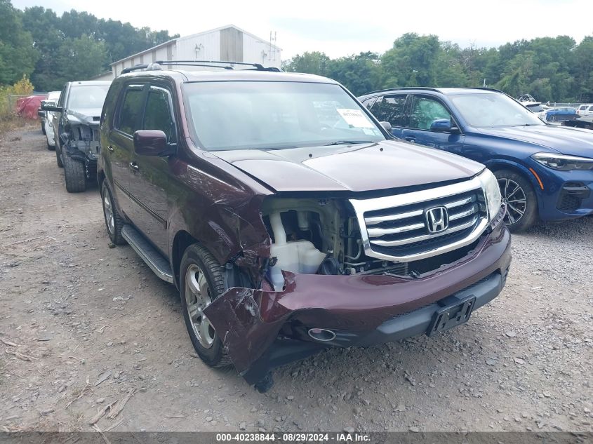 2013 Honda Pilot Ex-L VIN: 5FNYF4H52DB057588 Lot: 40238844