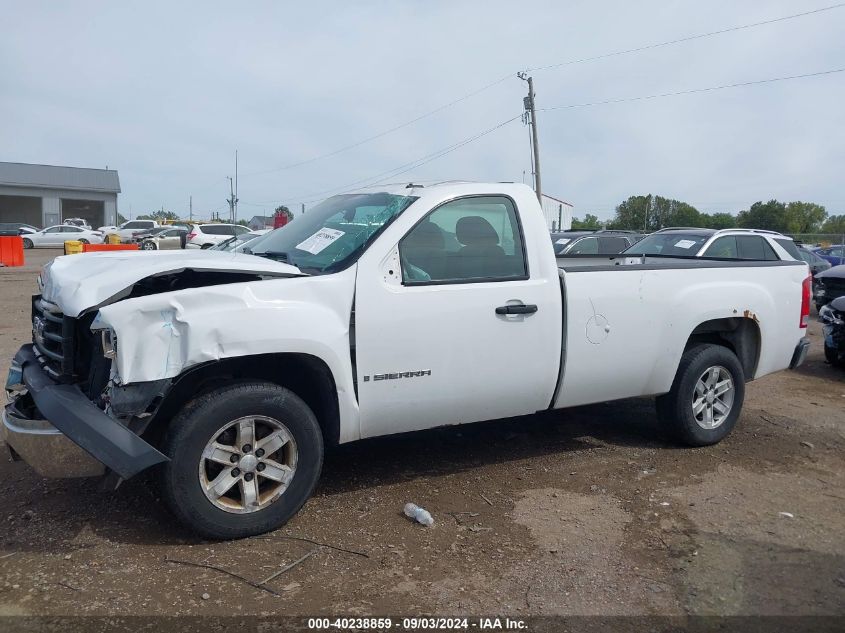 2009 GMC Sierra 1500 Work Truck VIN: 1GTEC14X99Z225164 Lot: 40238859