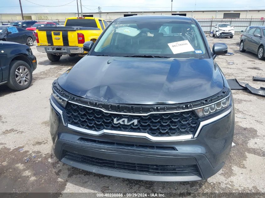 2022 Kia Sorento Lx VIN: 5XYRG4LC2NG103308 Lot: 40238866