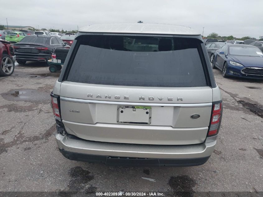 2014 Land Rover Range Rover 3.0L V6 Supercharged Hse VIN: SALGS2WF8EA161660 Lot: 40238935