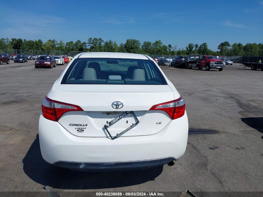 2014 Toyota Corolla Le VIN: 5YFBURHE0EP034339 Lot: 40239059