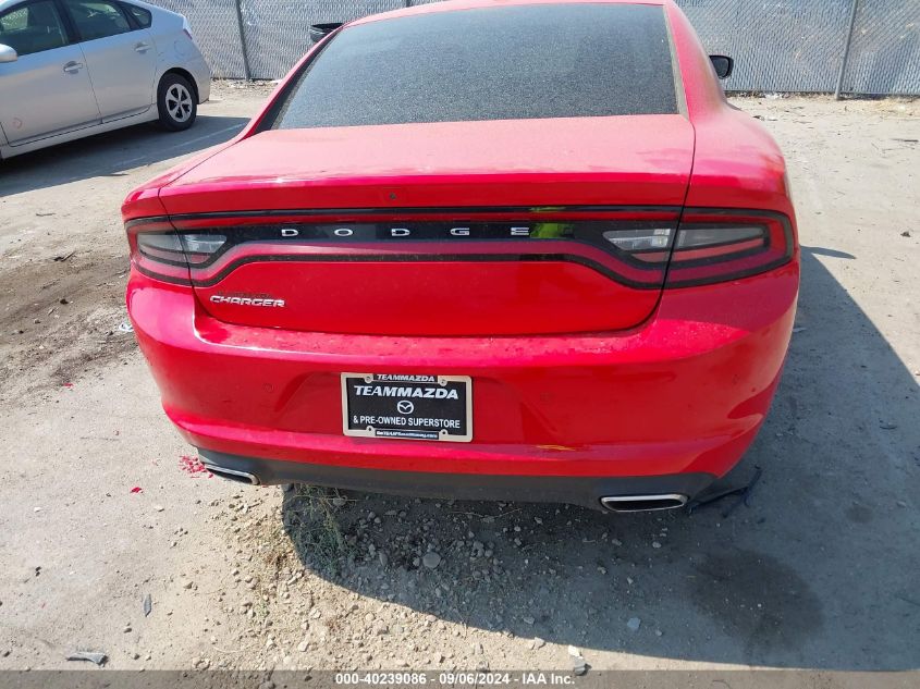 2022 Dodge Charger Sxt Rwd VIN: 2C3CDXBG1NH216306 Lot: 40239086