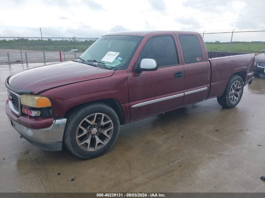 2002 GMC Sierra 1500 Sle VIN: 2GTEC19T421413711 Lot: 40239131