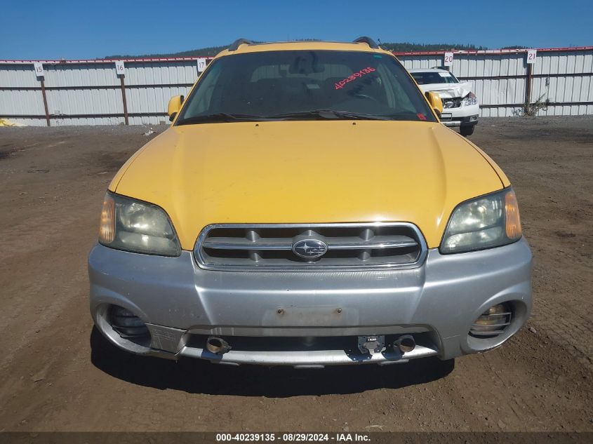 2003 Subaru Baja VIN: 4S4BT61C336100411 Lot: 40239135