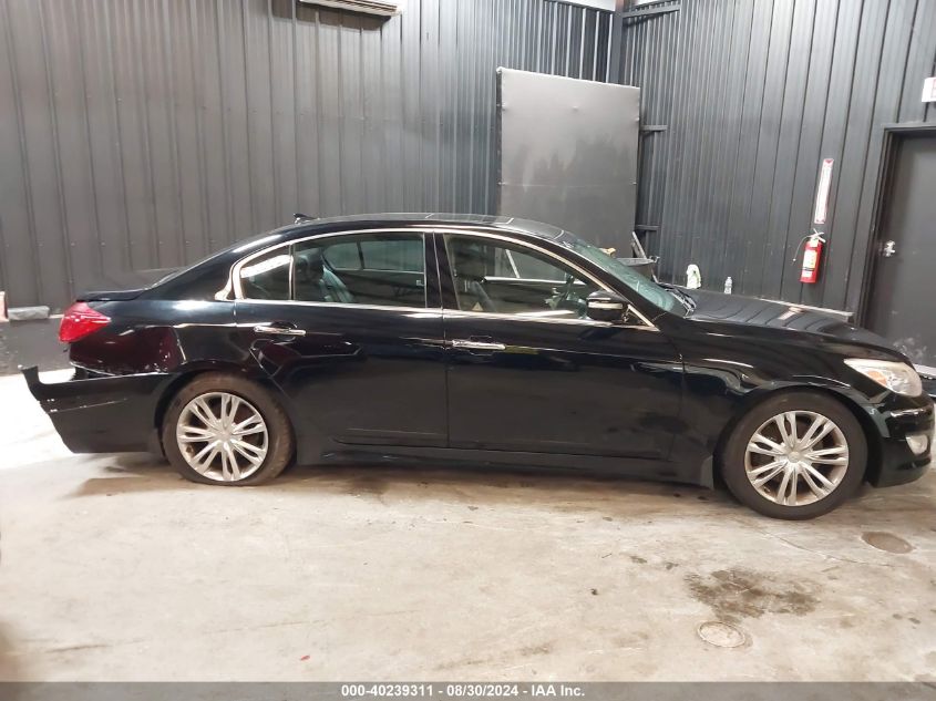 2013 Hyundai Genesis 3.8 VIN: KMHGC4DD1DU249234 Lot: 40239311