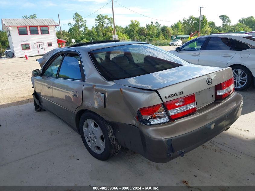 2000 Lexus Es 300 VIN: JT8BF28G6Y0270896 Lot: 40239366