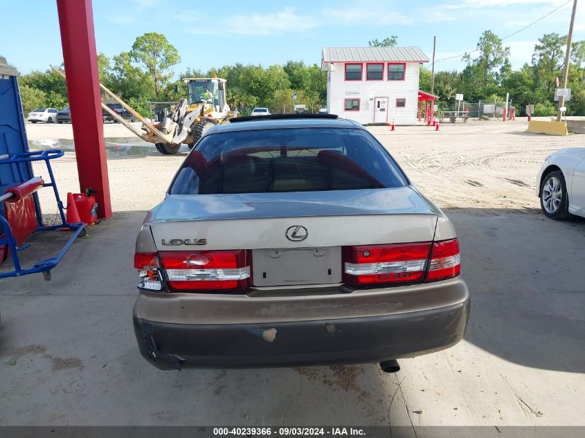 2000 Lexus Es 300 VIN: JT8BF28G6Y0270896 Lot: 40239366