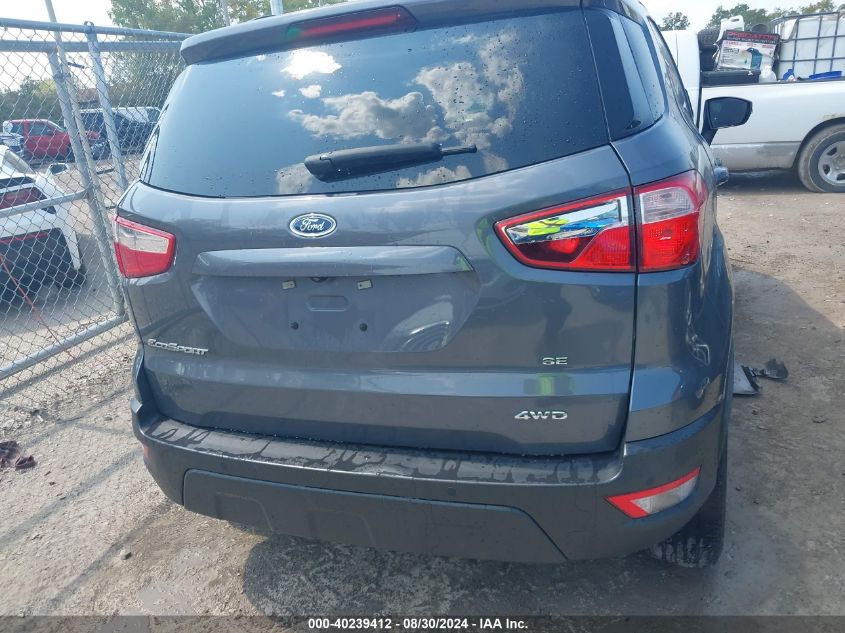 2020 Ford Ecosport Se VIN: MAJ6S3GL1LC388824 Lot: 40239412