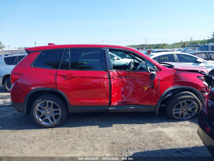 2023 Honda Passport Awd Ex-L VIN: 5FNYF8H54PB025995 Lot: 40239457