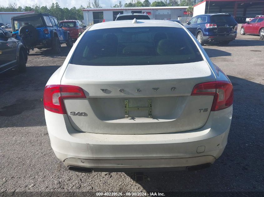 2014 Volvo S60 T5 VIN: YV1612FS2E2298911 Lot: 40239526