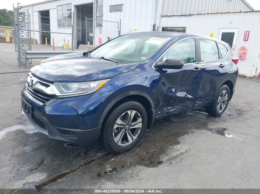 2018 Honda Cr-V Lx VIN: 2HKRW5H36JH415782 Lot: 40239555