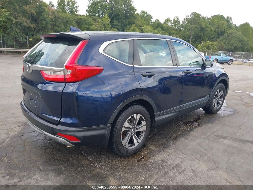 2018 Honda Cr-V Lx VIN: 2HKRW5H36JH415782 Lot: 40239555