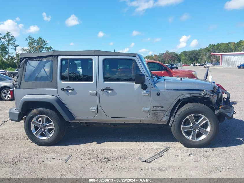 2018 Jeep Wrangler Jk Unlimited Sport 4X4 VIN: 1C4BJWDG8JL812338 Lot: 40239613