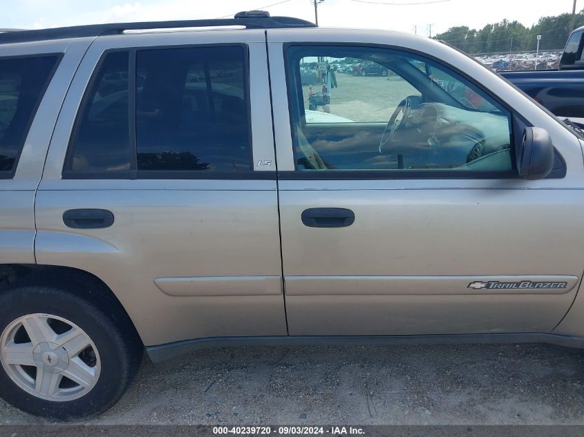 2002 Chevrolet Trailblazer Ls VIN: 1GNDS13S222482595 Lot: 40239720