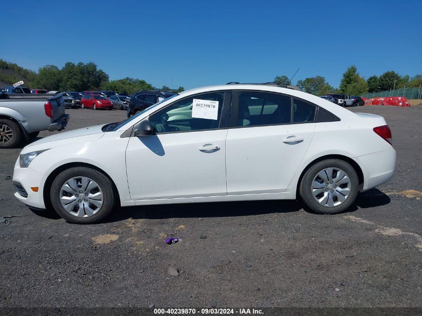 2015 Chevrolet Cruze Ls Auto VIN: 1G1PA5SG4F7168820 Lot: 40239870