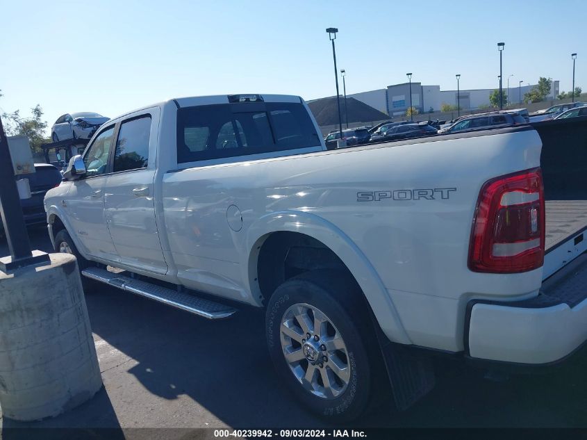 2022 Ram 2500 Laramie 4X4 8' Box VIN: 3C6UR5KL1NG198707 Lot: 40239942